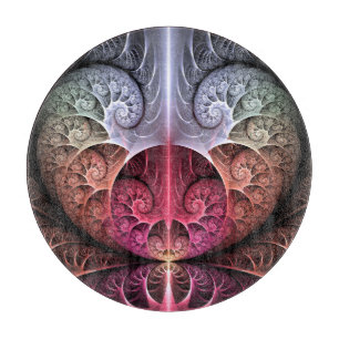 Tabla De Cortar Fantasía irreal abstracta arte fractal