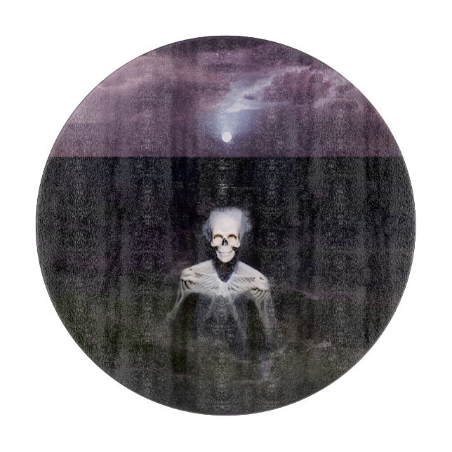 Tabla De Cortar Fantasma en el mar - Pintura de petróleo (Anverso)