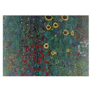 Tabla De Cortar Farmergarden w Sunflower por Klimt, Flores de époc