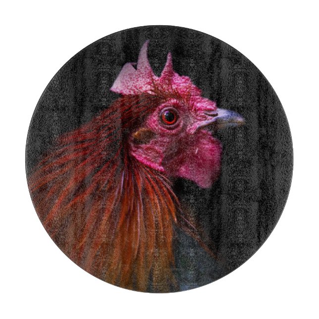 Tabla De Cortar Farms | Rooster Head Shot (Anverso)