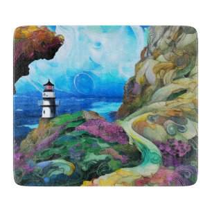 Tabla De Cortar faro con vistas al mar