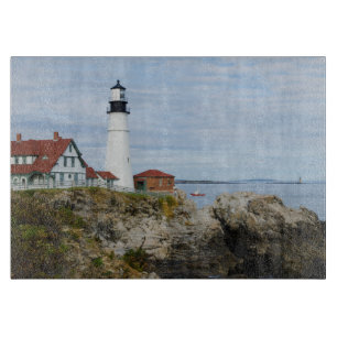Tabla De Cortar Faro de Portland Headlight en costa rocosa