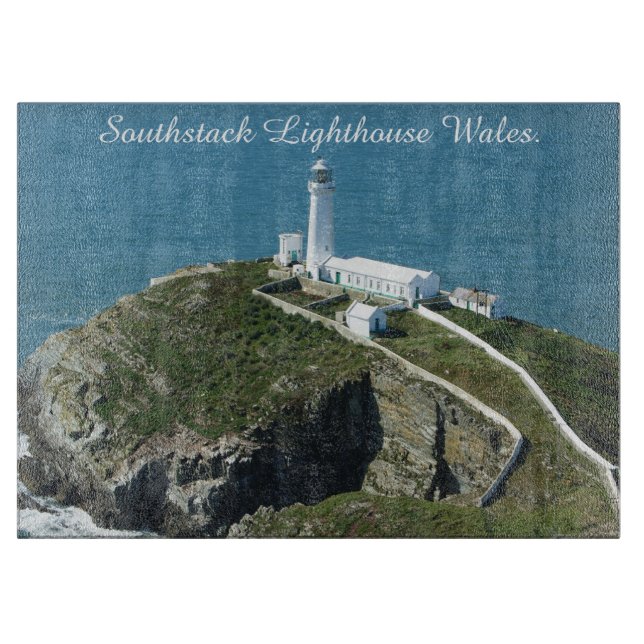Tabla De Cortar Faro de Southstack Gales. (Anverso)