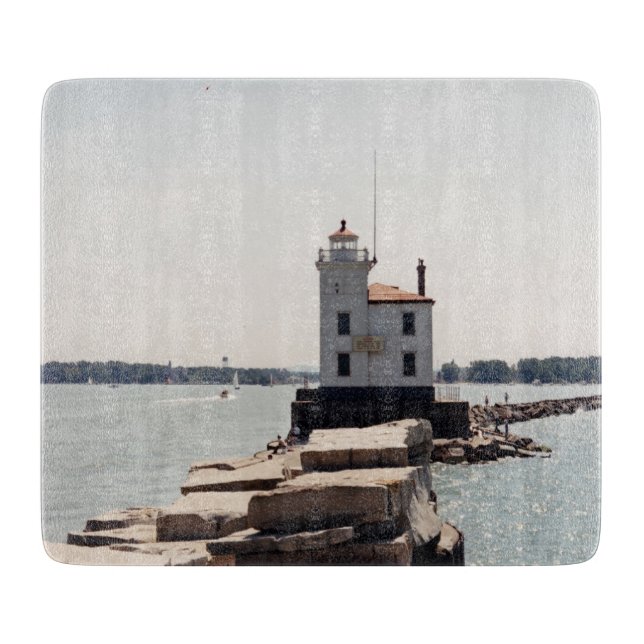 Tabla De Cortar Faro del Lago Erie (Anverso)