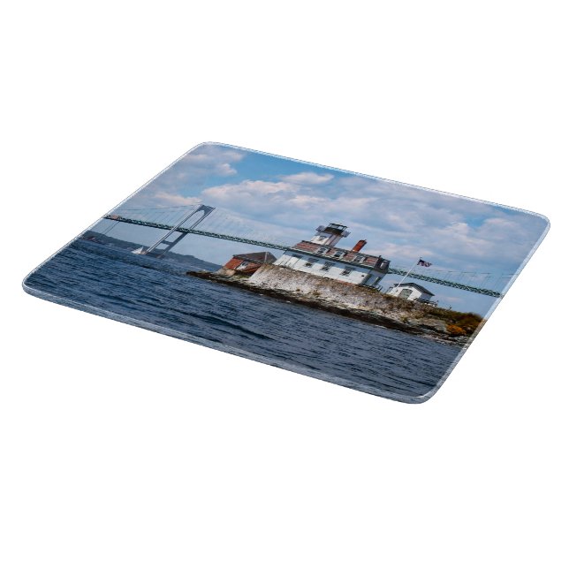 Tabla De Cortar Faro Rosa Island, Rhode Island Cutting Board (Borde)
