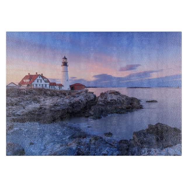 Tabla De Cortar Faros | Cabo Elizabeth, Maine (Anverso)