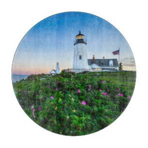 Tabla De Cortar Faros Point Lighthouse Bristol Maine