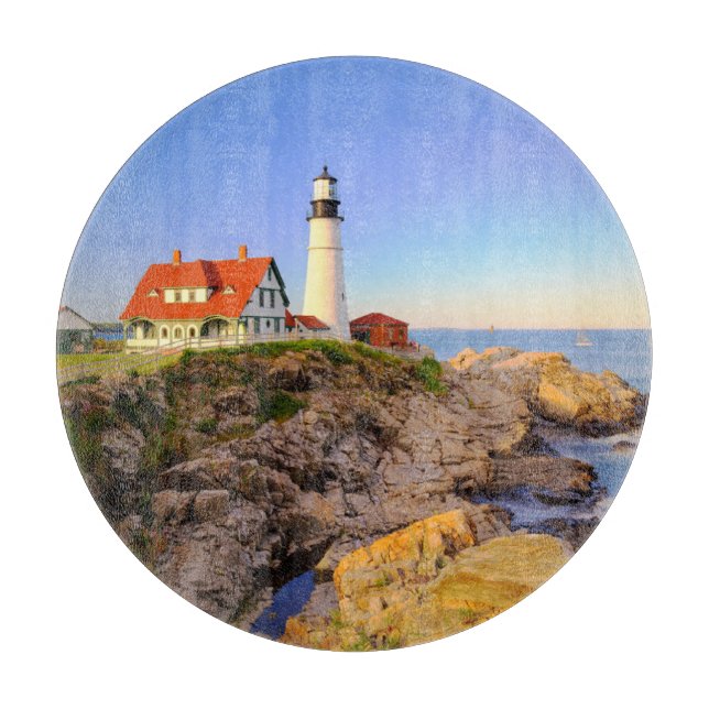 Tabla De Cortar Faros | Rockport Lighthouse Maine (Anverso)