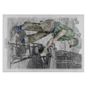 Tabla De Cortar Farrier Blacksmith Using Anvil