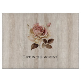 Tabla De Cortar Faux Rusam Cream Pink Rose Wood