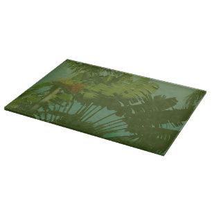 Tabla De Cortar Faux Vintage Tropical Fabric