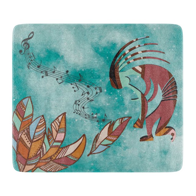 Tabla De Cortar Feathers and Music Kokopellii (Anverso)