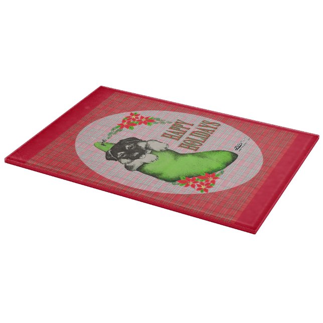 Tabla De Cortar Felices Fiestas (Borde)