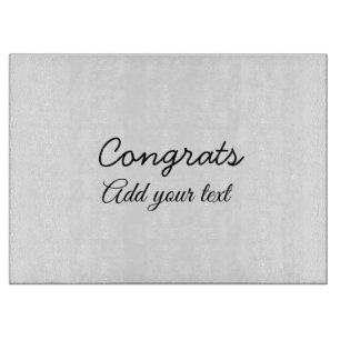 Tabla De Cortar Felicitaciones de graduación minimalistas simples