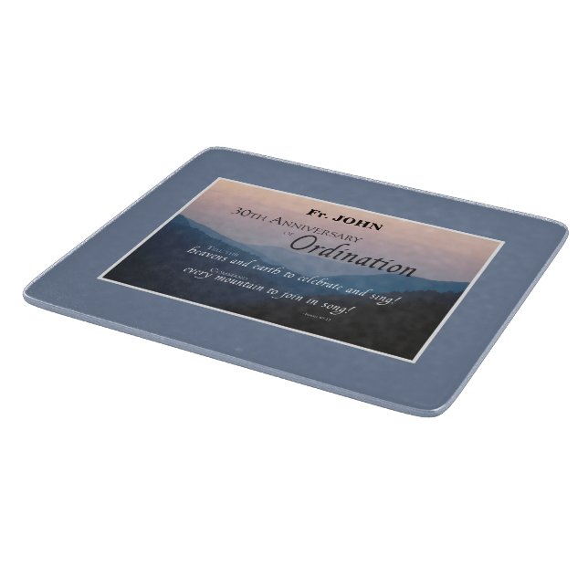 Tabla De Cortar Felicitaciones por la Ordenanza de Personalización (Borde)