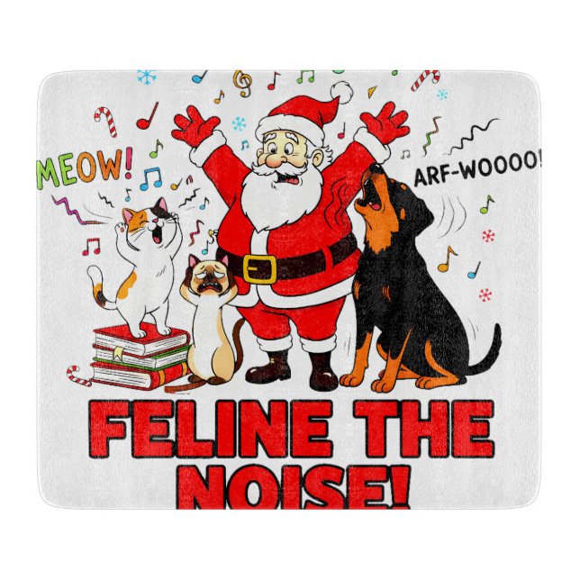 Tabla De Cortar Feline the Noise: Santa’s Musical Mayhem (Anverso)