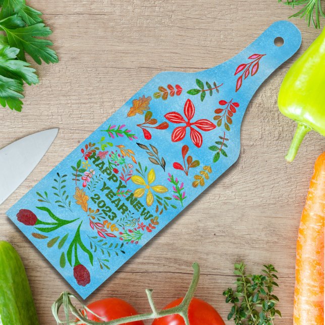 TABLA DE CORTAR FELIZ AÑO NUEVO 2023 (Subido por el creador)