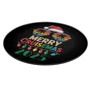 Tabla De Cortar Feliz Crucero de Navidad 2025 Personalizado Navida