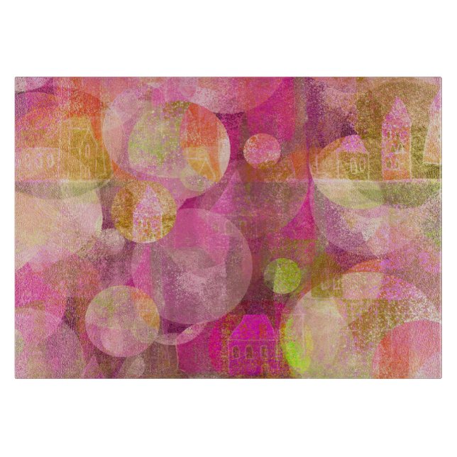 tabla de cortar feliz de las casas (Anverso)