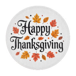 Tabla De Cortar Feliz Día de Acción de Gracias