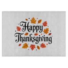 Tabla De Cortar Feliz Día de Acción de Gracias