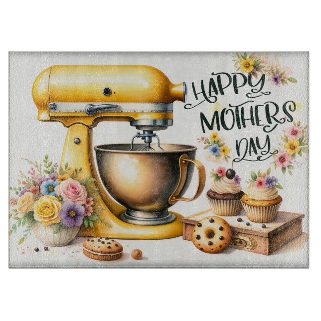Tabla De Cortar Feliz Día de la Madre (Anverso)