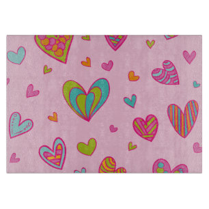 Tabla De Cortar Feliz Día de San Valentín 2024 con amor al corazón