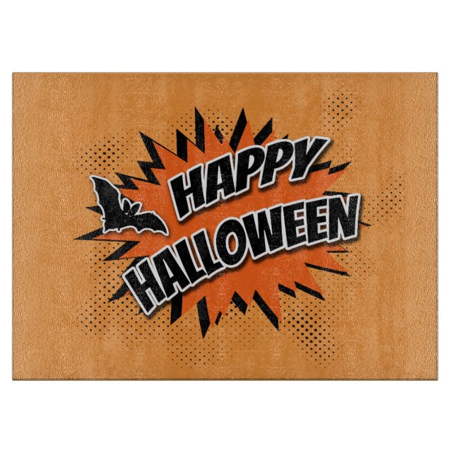 Tabla De Cortar Feliz Halloween (Anverso)