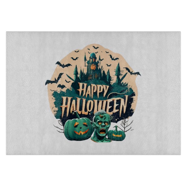 Tabla De Cortar Feliz Halloween (Anverso)