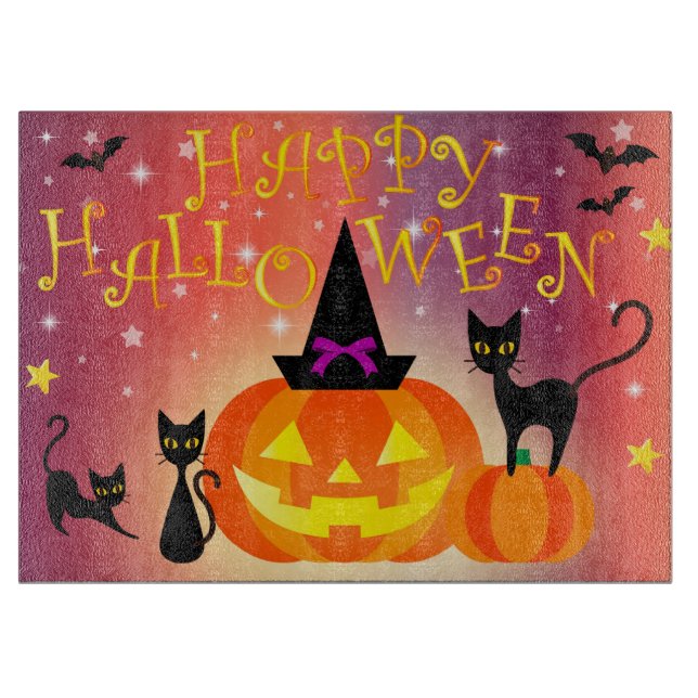 Tabla De Cortar Feliz Halloween (Anverso)