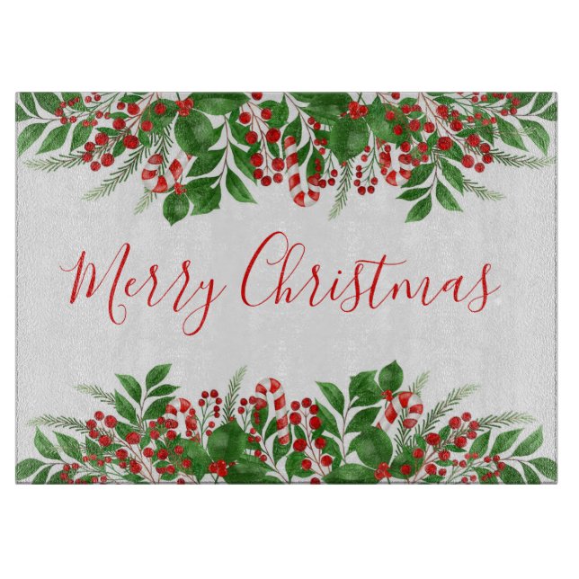 Tabla De Cortar Feliz Navidad (Anverso)