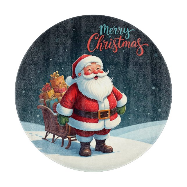 Tabla De Cortar Feliz Navidad (Anverso)