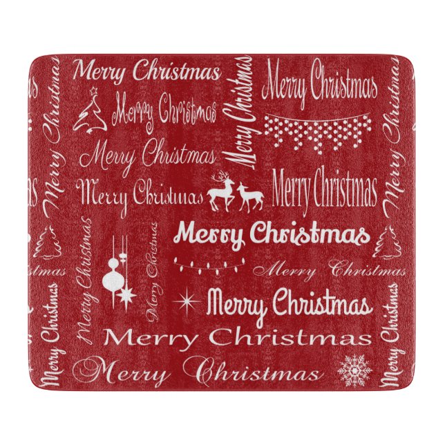Tabla De Cortar Feliz Navidad (Anverso)