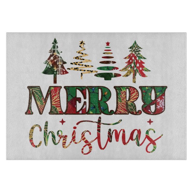 Tabla De Cortar Feliz Navidad (Anverso)