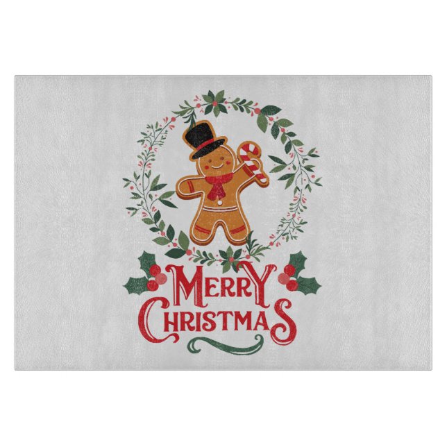 Tabla De Cortar Feliz Navidad (Anverso)