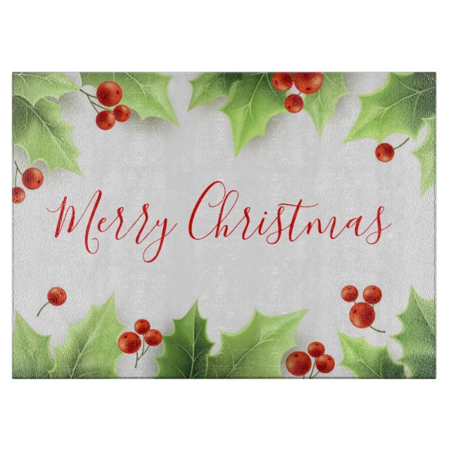 Tabla De Cortar Feliz Navidad (Anverso)