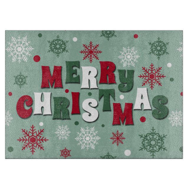 Tabla De Cortar Feliz Navidad (Anverso)