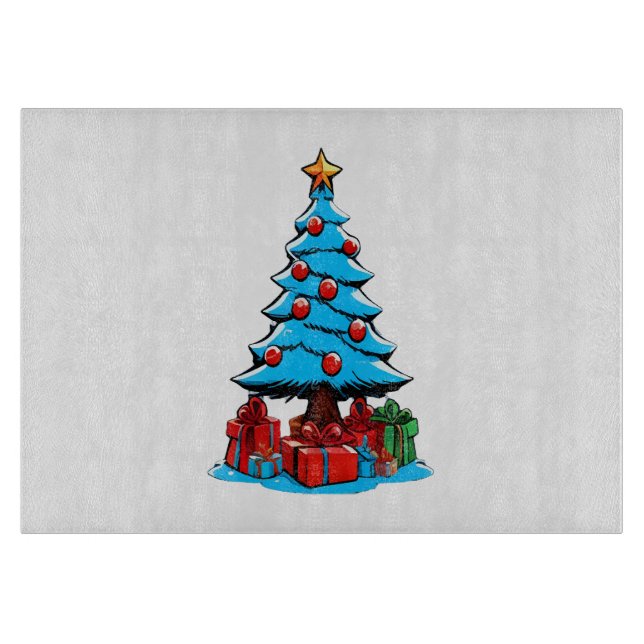 Tabla De Cortar Feliz Navidad 3D (Anverso)