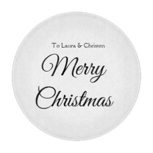 Tabla De Cortar Feliz Navidad añadir nombre texto regalo personali