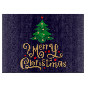 Tabla De Cortar Feliz Navidad árbol de Navidad
