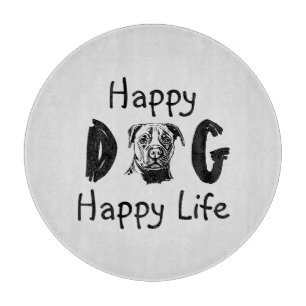 Tabla De Cortar Feliz Vida del Perro