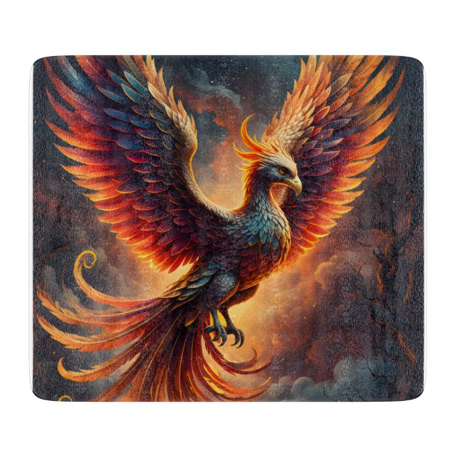 Tabla De Cortar Fénix Ascendente (Anverso)