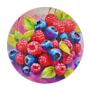 Tabla De Cortar Festín de Frutas Coloridas