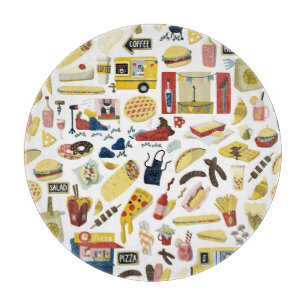 Tabla De Cortar Festival de Camiones de Alimentos: Patrón Personal