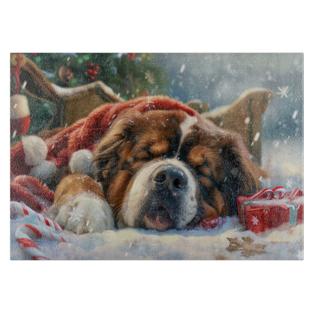 Tabla De Cortar Festividad de los Navidades tibetanos de perros es (Anverso)