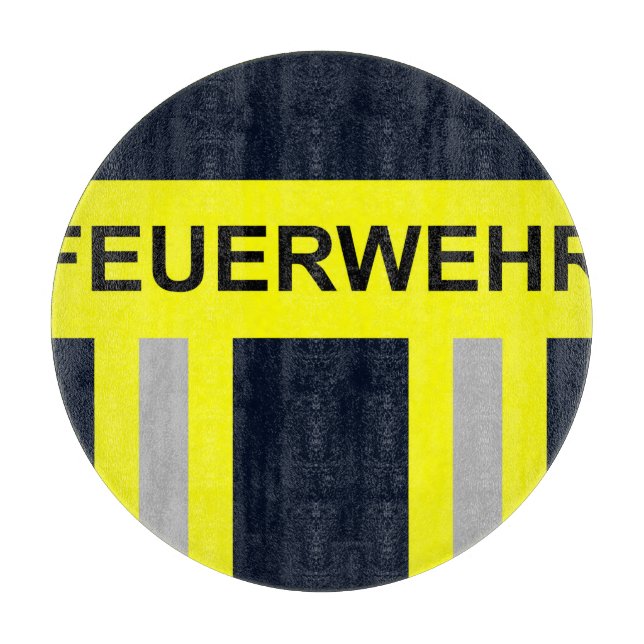 Tabla De Cortar Feuerwehr Symbol Uniform Blau (Anverso)