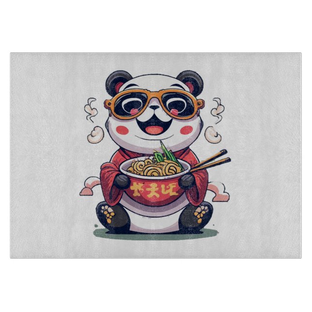 Tabla De Cortar Fideos de Panda (Anverso)