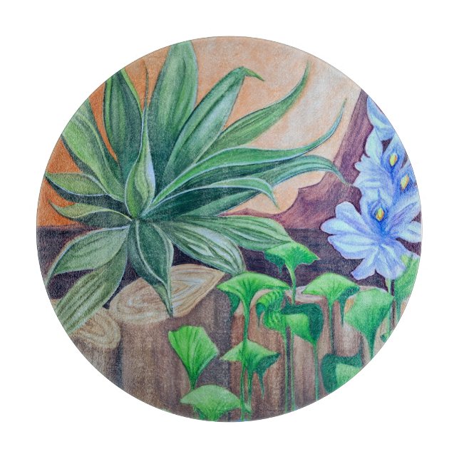 Tabla De Cortar Fiesta de estanques de plantas (Anverso)