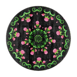 Tabla De Cortar Fiesta de Rosas