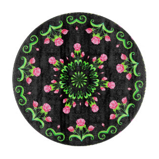 Tabla De Cortar Fiesta de Rosas